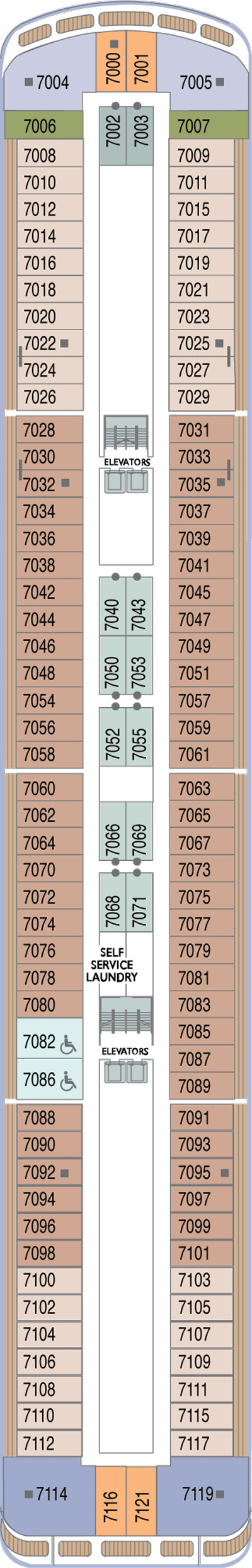 Deckplan Deck 7 – Azamara Pursuit