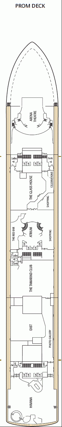 Deckplan Prom Deck – Ventura