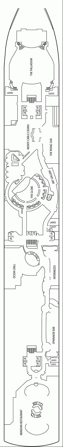Deckplan F Deck – Arcadia