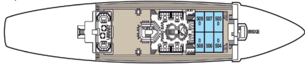 Deckplan Hauptdeck – Star Clipper