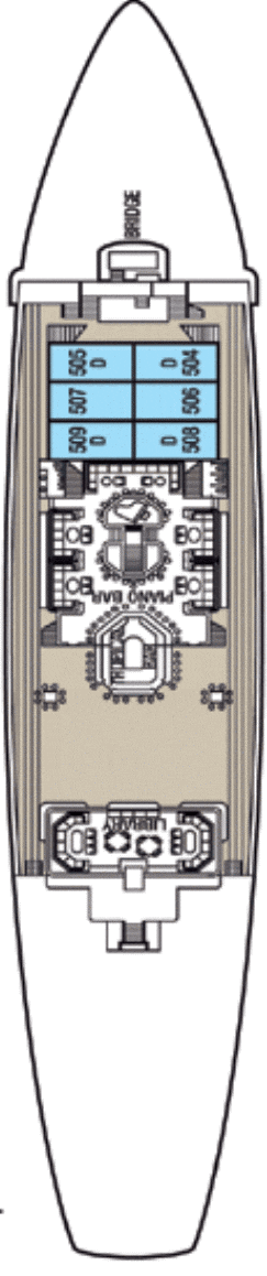 Deckplan Hauptdeck – Star Clipper