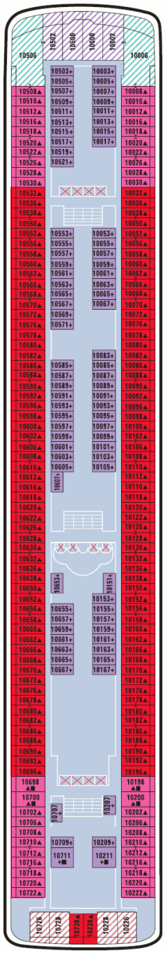Deckplan Deck 10 – Norwegian Star