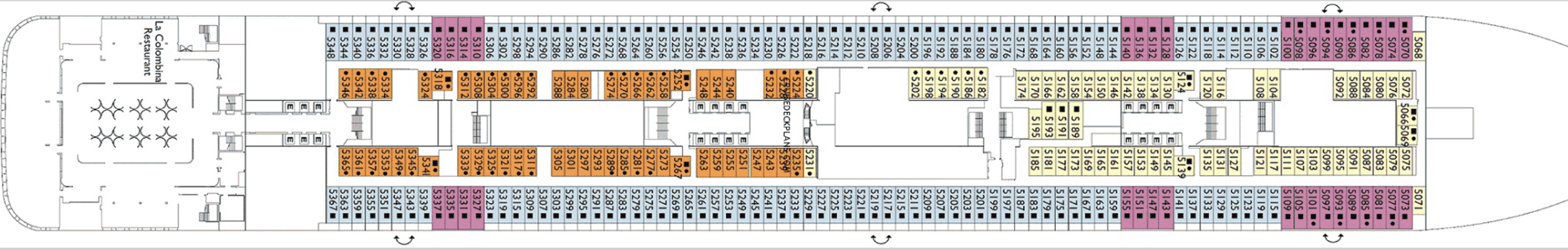 Deckplan Deck 05 – Costa Smeralda