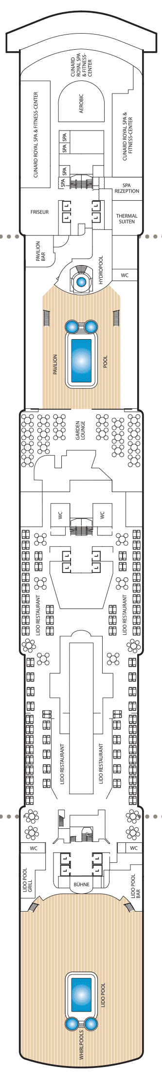 Deckplan Deck 9 – Queen Elizabeth