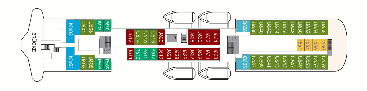 Deckplan Deck 6 – Polarlys