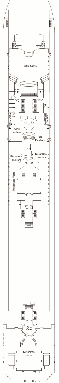 Deckplan Aries Deck – Costa Serena