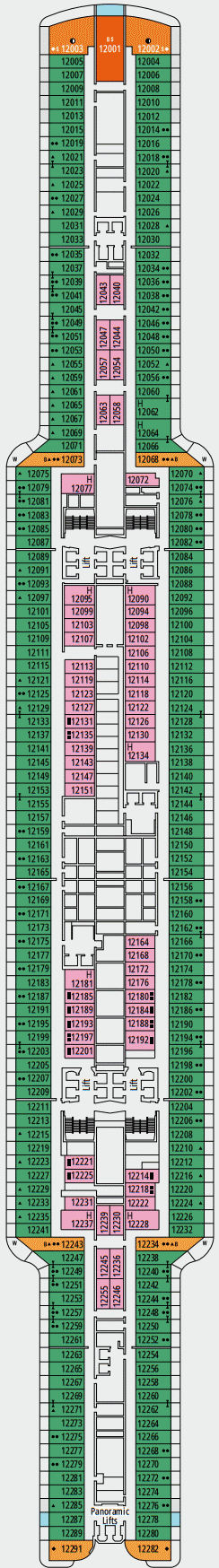 Deckplan 12 Poquerolles – MSC Seascape