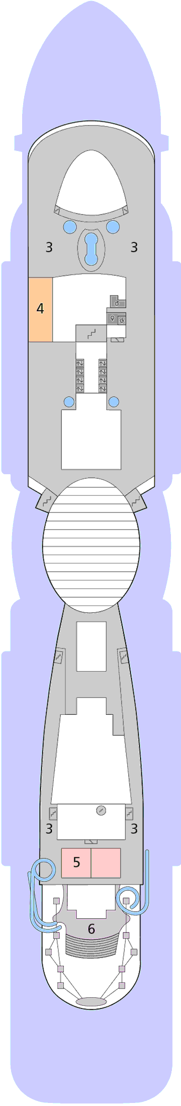 Deckplan Deck 18 – AIDAnova