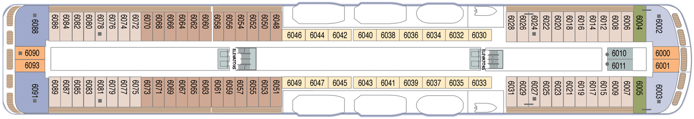 Deckplan Deck 6 – Azamara Pursuit