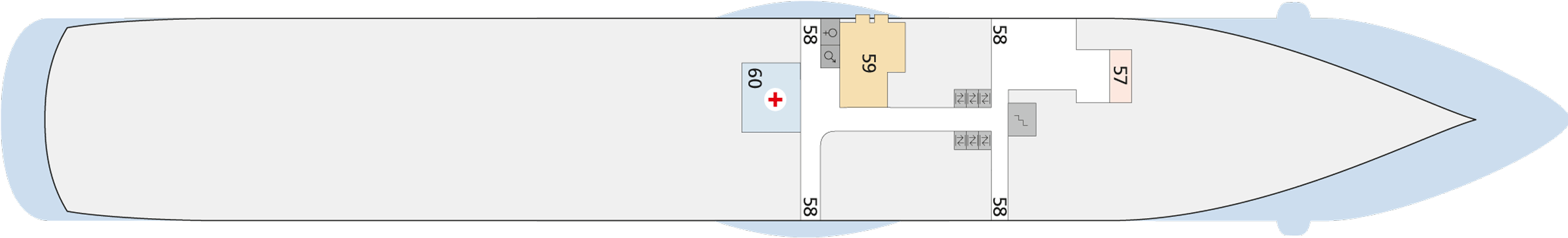 Deckplan Deck 3 – AIDAstella