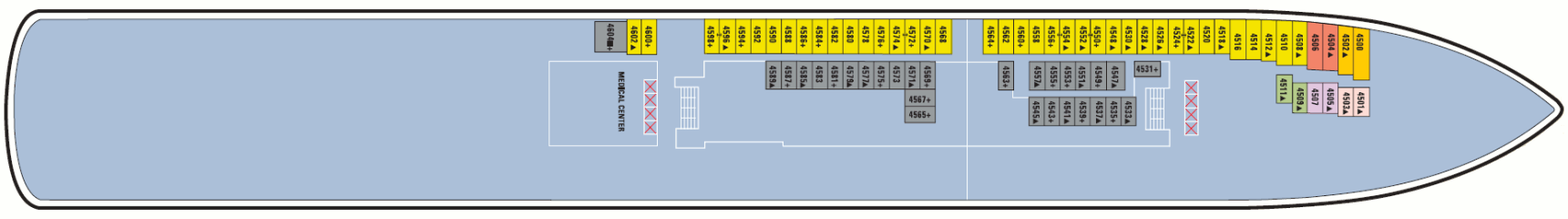 Deckplan Deck 04 – Norwegian Jewel