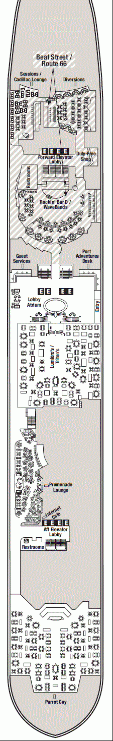 Deckplan Deck 3 – Disney Wonder