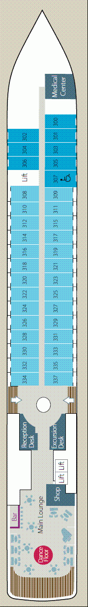 Deckplan Deck 3 – Austral