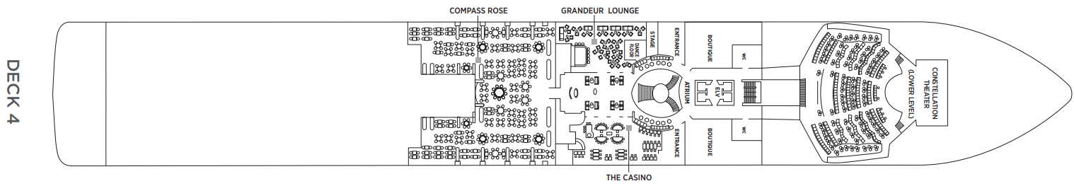 Deckplan Deck 4 – Seven Seas Grandeur