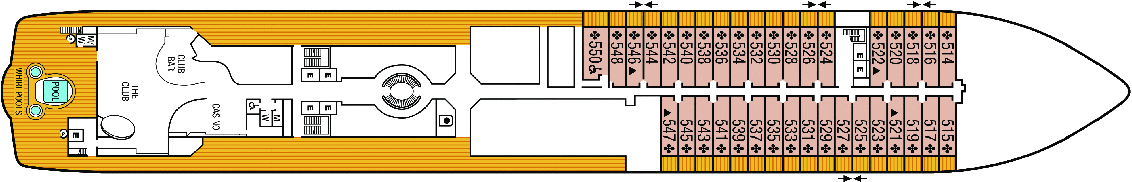 Deckplan Deck 5 – Seabourn Encore