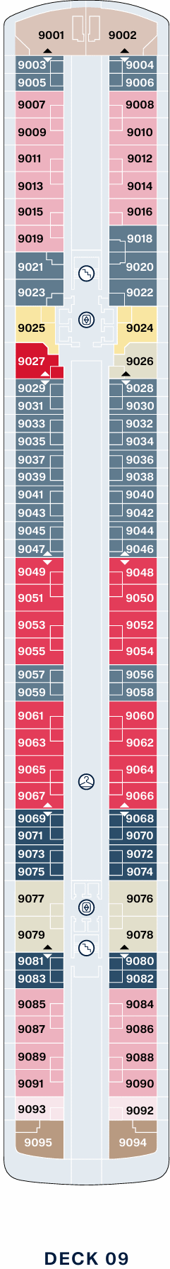 Deckplan Deck 9 – Explora III