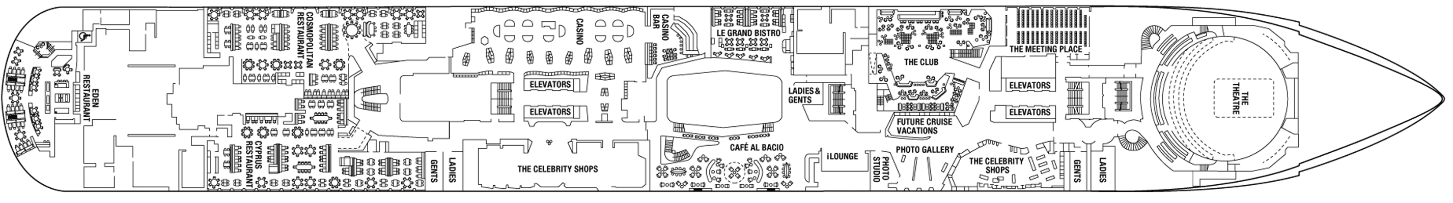 Deckplan Deck 04 – Celebrity Edge