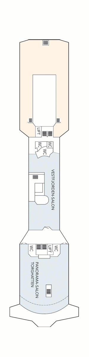 Deckplan Deck 7 – Nordnorge