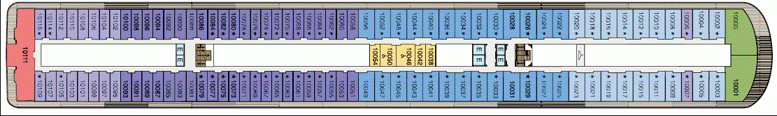 Deckplan Deck 10 – Riviera