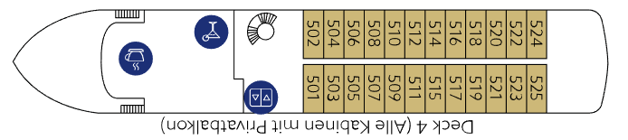 Deckplan Deck 4 – Omar El Khayam