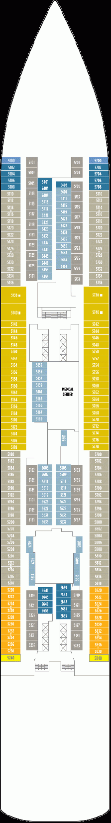 Deckplan Deck 5 – Norwegian Breakaway