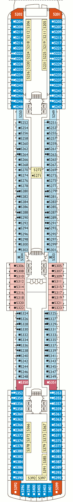 Deckplan Giglio Deck – Costa Deliziosa