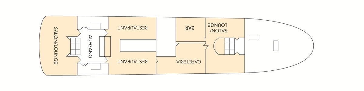 Deckplan Promenadendeck – Nordstjernen