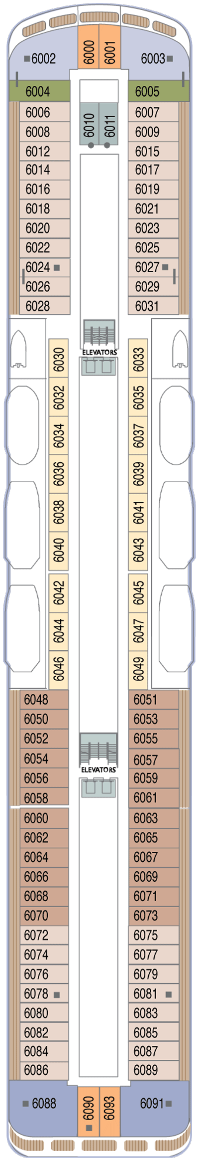 Deckplan Deck 6 – Azamara Pursuit