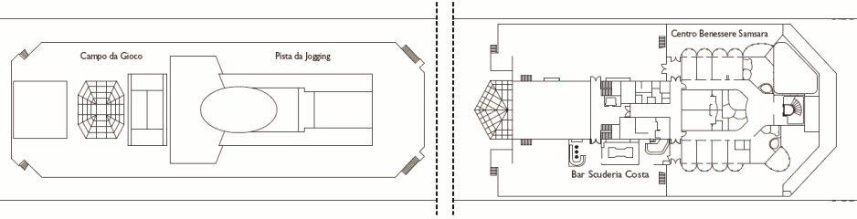Deckplan Summertime Deck – Costa Pacifica