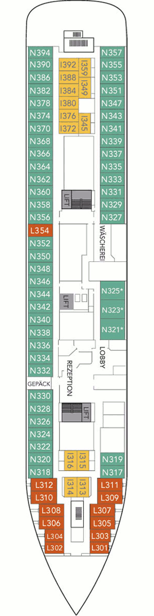Deckplan Deck 3 – Polarlys
