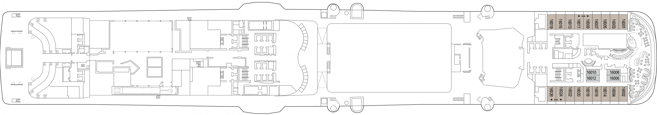 Deckplan Deck 16 – MSC Virtuosa