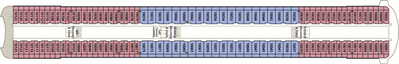 Deckplan Penthouse Deck – Crystal Serenity