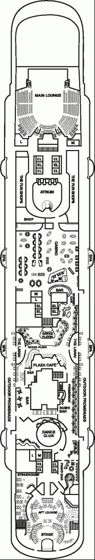 Deckplan Promenade Deck – Carnival Magic