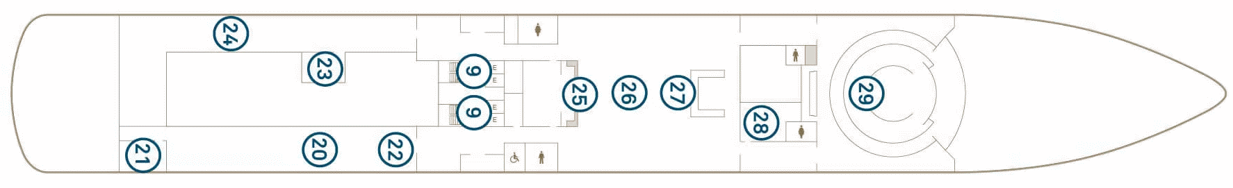 Deckplan Deck 4 – Scenic Eclipse