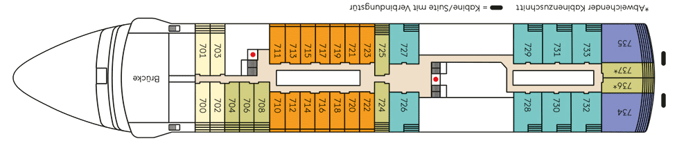 Deckplan Deck 7 – HANSEATIC nature