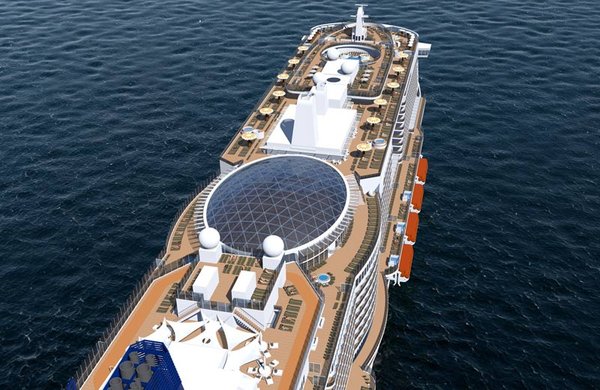 Das Aussendeck der Iona