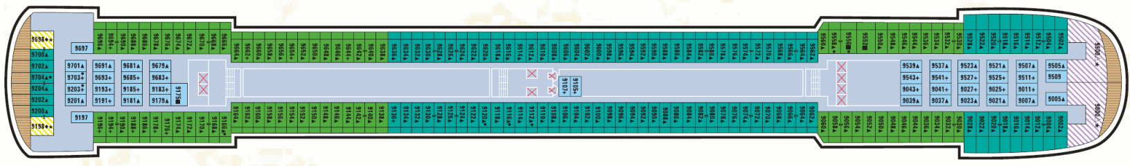 Deckplan Deck 09 – Pride of America