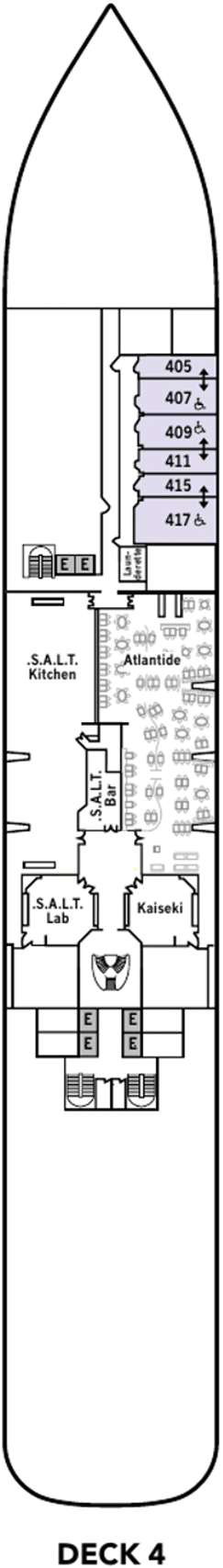 Deckplan Deck 4 – Silver Dawn
