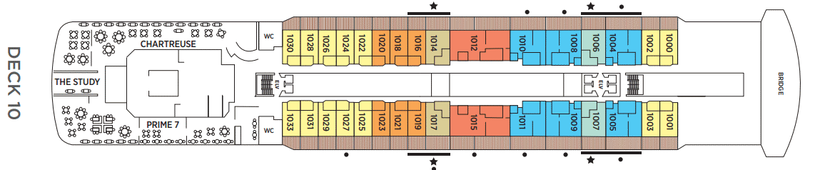 Deckplan Deck 10 – Seven Seas Splendor