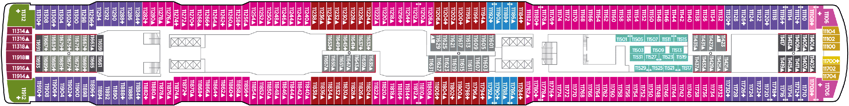 Deckplan Deck 12 – Norwegian Bliss