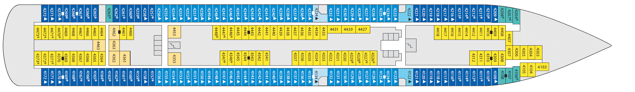 Deckplan Deck 4 – AIDAbella