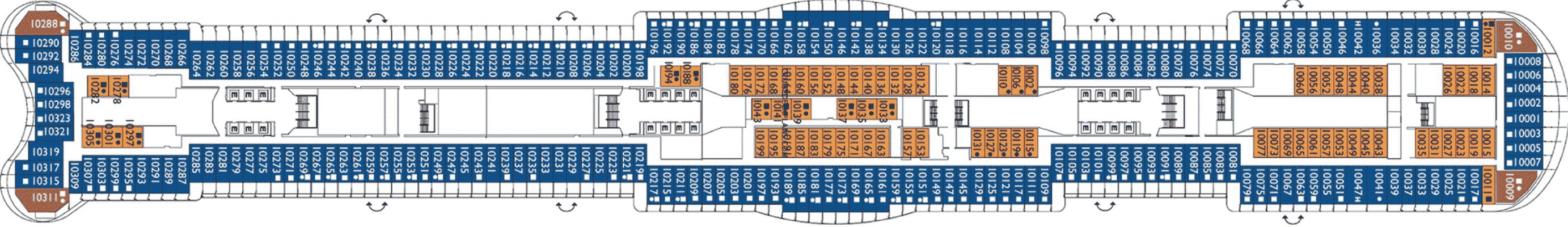 Deckplan Deck 10 – Costa Smeralda