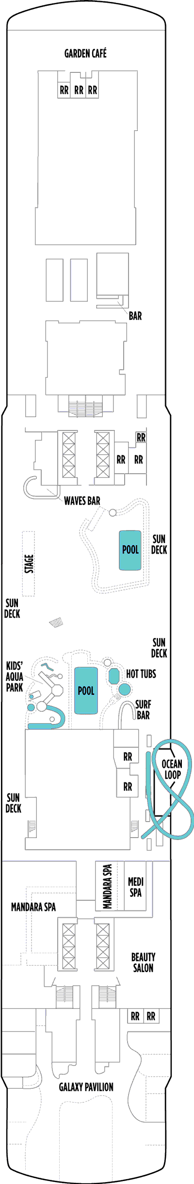 Deckplan Deck 16 – Norwegian Joy