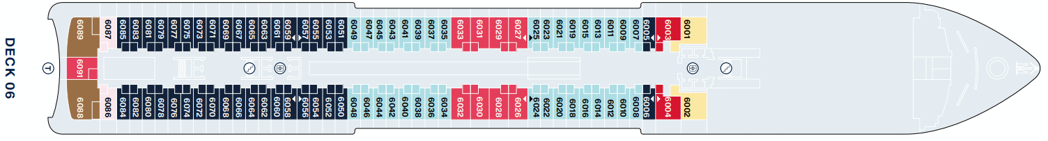 Deckplan Deck 6 – Explora IV