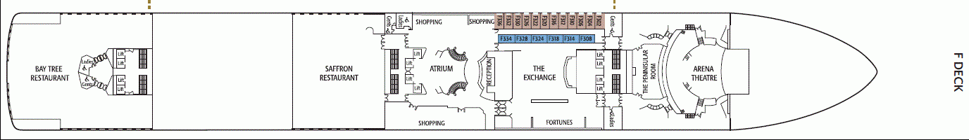 Deckplan F Deck – Ventura