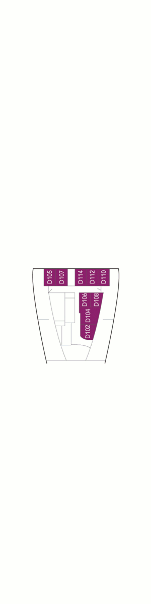 Deckplan Deck A – Nordstjernen