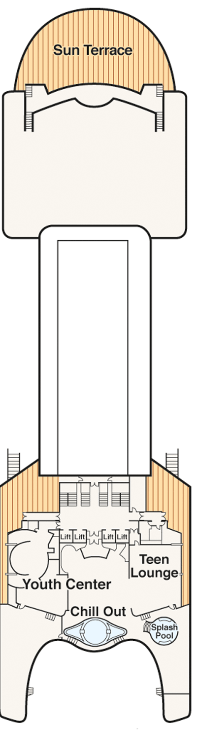 Deckplan Deck 17 - Sports – Crown Princess