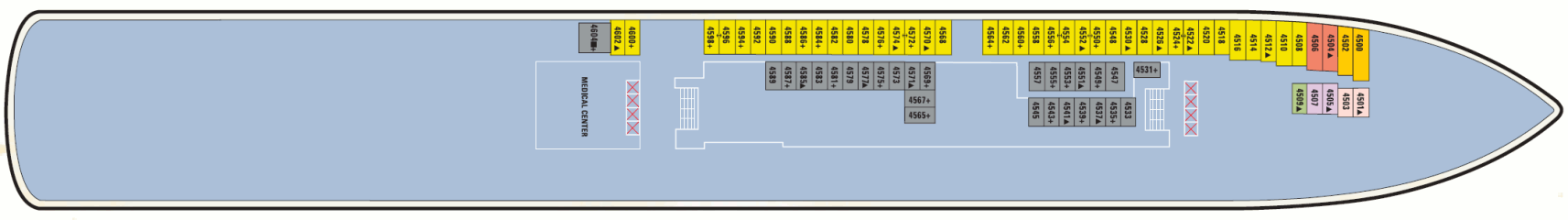 Deckplan Deck 04 – Norwegian Pearl