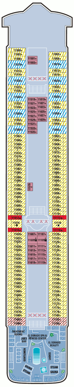 Deckplan Deck 11 – Norwegian Dawn