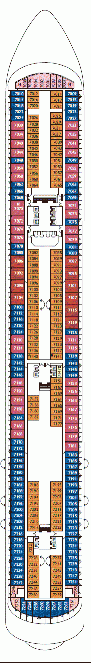 Deckplan Deck 7 Conde – Costa Diadema